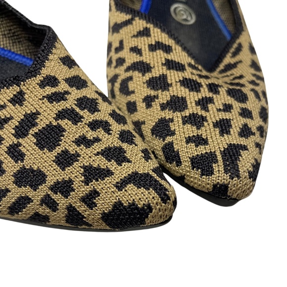 VGUC Rothy's Point Flats Cheetah Shoes 9 - RARE - Picture 4 of 7